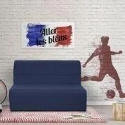 SANS MARQUE Banquette BZ 140x190 - Tissu Bleu Marine - MELISSA -Magasin Joss & Main banquette bz 140x190 tissu bleu marine melissa 11482702 30022338 1140x1140