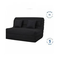 Banquette BZ Dunlopillo - Tissu Noir + 2 Coussins Noir - L 140 X P 99 ... -Magasin Joss & Main banquette bz dunlopillo tissu noir 2 coussins noir l 140 x p 99 x h 98 cm alice 7221664 17998644 1200x1200