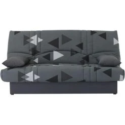 CSTORE Banquette Clic Clac 3 Places - Tissu Bikini Gris - Style Contemporain ...