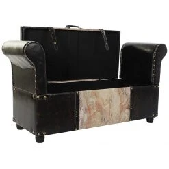 Pegane Banquette Coffre En MDF Coloris Noir/Beige - Longueur 113 X Profondeur... -Magasin Joss & Main banquette coffre en mdf coloris noirbeige longueur 113 x profondeur 40 x hauteur 61 cm 13601018 37358716 1140x1140