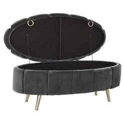 Pegane Banquette Coffre En Métal Coloris Gris - Longueur 125 X Profondeur 56... -Magasin Joss & Main banquette coffre en metal coloris gris longueur 125 x profondeur 56 x hauteur 53 cm 13600922 37358270 1140x1140