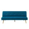 Baita Banquette ELIO Convertible Tissu Bleu 3 Places