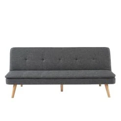 Baita Banquette ELIO Convertible Tissu Gris 3 Places