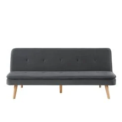 Baita Banquette ELIO Convertible Velours Gris 3 Places