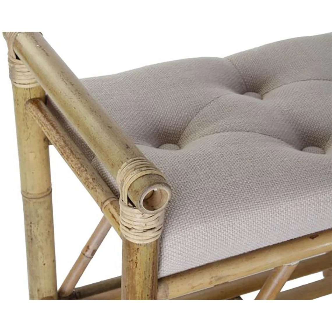 Pegane Banquette En Bambou Coloris Beige/Marron - Longueur 55 X Profondeur 36... 3 Pegane Banquette En Bambou Coloris Beige/Marron - Longueur 55 X Profondeur 36... – Image 3