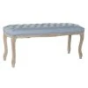 Pegane Banquette En Bois De Caoutchouc Coloris Bleu- Longueur 110 X Profondeu...