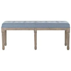 Pegane Banquette En Bois De Caoutchouc Coloris Bleu - Longueur 122 X Profonde... 6 Pegane Banquette En Bois De Caoutchouc Coloris Bleu - Longueur 122 X Profonde... -Magasin Joss & Main banquette en bois de caoutchouc coloris bleu longueur 122 x profondeur 41 x hauteur 48 cm 13601010 37358674 1140x1140