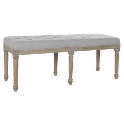 Pegane Banquette En Bois De Caoutchouc Coloris Gris Clair - Longueur 122 X Pr... -Magasin Joss & Main banquette en bois de caoutchouc coloris gris clair longueur 122 x profondeur 41 x hauteur 48 cm 13600840 37357884 1140x1140
