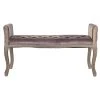 Pegane Banquette En Bois De Caoutchouc Coloris Rose- Longueur 112 X Profondeu...