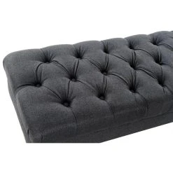 Pegane Banquette En Bois De Caoutchouc / Polyester Coloris Bleu - Longueur 15... -Magasin Joss & Main banquette en bois de caoutchouc polyester coloris bleu longueur 158 x profondeur 50 x hauteur 42 cm 13600830 37357836 1140x1140