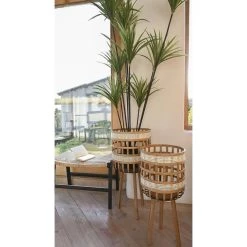 Pegane Banquette En Bois De Teck Noir Et Rotin Coloris Naturel - Longueur 65... -Magasin Joss & Main banquette en bois de teck noir et rotin coloris naturel longueur65 x profondeur47 x hauteur40 cm 13499574 36971586 1140x1140