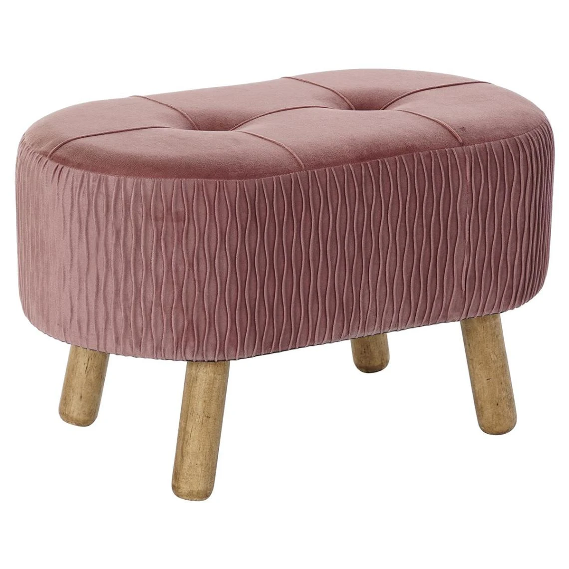Pegane Banquette En Bois Et Velours Rose - Longueur 60 X Profondeur 35 X Haut... 1 Pegane Banquette En Bois Et Velours Rose - Longueur 60 X Profondeur 35 X Haut...