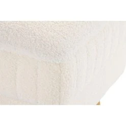 Pegane Banquette En Métal Coloris Blanc Et Pieds Doré- Longueur 106 X Profo... -Magasin Joss & Main banquette en metal coloris blanc et pieds dore longueur 106 x profondeur 45 x hauteur 50 cm 13600908 37358200 1140x1140