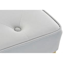 Pegane Banquette En Métal Coloris Bleu Ciel Et Pieds Doré- Longueur 119 X P... -Magasin Joss & Main banquette en metal coloris bleu ciel et pieds dore longueur 119 x profondeur 45 x hauteur 43 cm 13600874 37358040 1140x1140