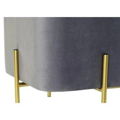 Pegane Banquette En Métal Coloris Gris Et Pieds Doré - Longueur 91 X Profon... -Magasin Joss & Main banquette en metal coloris gris et pieds dore longueur 91 x profondeur 465 x hauteur 42 cm 13600864 37357994 1140x1140