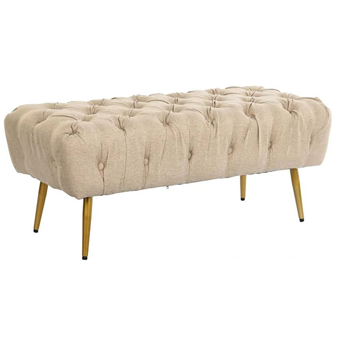 Pegane Banquette En Métal Coloris Marron Clair- Longueur 103 X Profondeur 46... 1 Pegane Banquette En Métal Coloris Marron Clair- Longueur 103 X Profondeur 46...