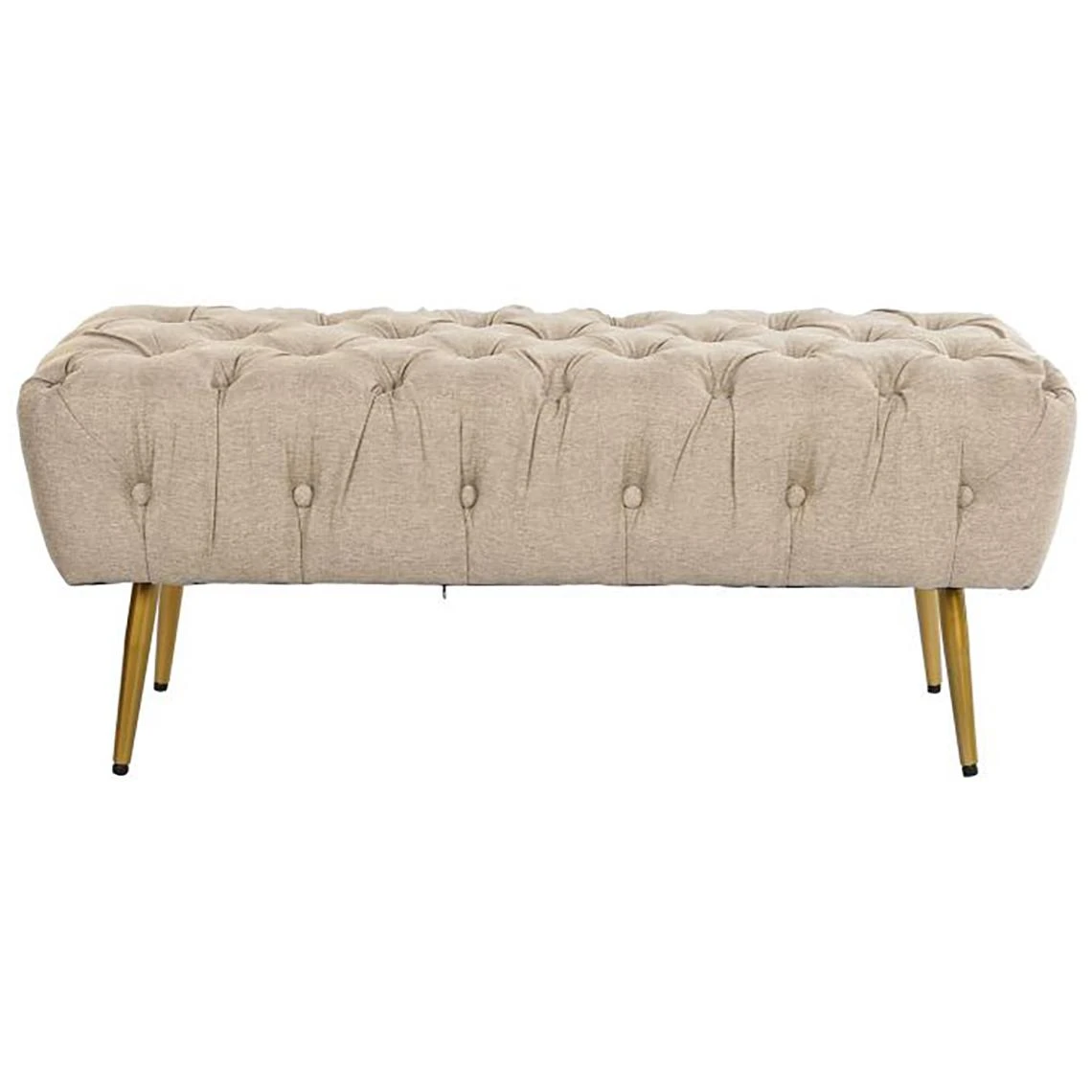 Pegane Banquette En Métal Coloris Marron Clair- Longueur 103 X Profondeur 46... 2 Pegane Banquette En Métal Coloris Marron Clair- Longueur 103 X Profondeur 46... – Image 2