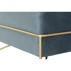 Pegane Banquette En Métal Et Velours Coloris Bleu Et Pieds Doré - Longueur ... 8 Pegane Banquette En Métal Et Velours Coloris Bleu Et Pieds Doré - Longueur ... -Magasin Joss & Main banquette en metal et velours coloris bleu et pieds dore longueur 80 x profondeur 80 x hauteur 42 cm 13600898 37358156 1140x1140