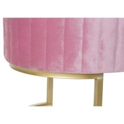 Pegane Banquette En Métal Et Velours Rose - Longueur 90 X Profondeur 50 X Ha... -Magasin Joss & Main banquette en metal et velours rose longueur 90 x profondeur 50 x hauteur 45 cm 13499610 36971738 1140x1140