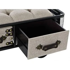 Pegane Banquette En PU Avec 2 Tiroirs Coloris Beige - Longueur 120 X Profonde... 7 Pegane Banquette En PU Avec 2 Tiroirs Coloris Beige - Longueur 120 X Profonde... -Magasin Joss & Main banquette en pu avec 2 tiroirs coloris beige longueur 120 x profondeur 42 x hauteur 43 cm 13600912 37358220 1140x1140