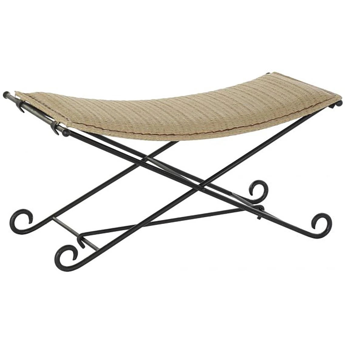 Pegane Banquette En Rotin Coloris Marron Clair Et Pieds Noir- Longueur 94 X P... 1 Pegane Banquette En Rotin Coloris Marron Clair Et Pieds Noir- Longueur 94 X P...