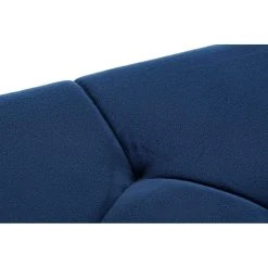 Pegane Banquette En Velours Bleu Et Pieds En Acier - Longueur 97 X Profondeur... -Magasin Joss & Main banquette en velours bleu et pieds en acier longueur 97 x profondeur 44 x hauteur 46 cm 13600966 37358478 1140x1140