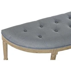 Pegane Banquette En Velours Et Bois De Caoutchouc Coloris Gris / Naturel - Lo... -Magasin Joss & Main banquette en velours et bois de caoutchouc coloris gris naturel longueur 125 x profondeur 43 x hauteur 48 cm 13600876 37358052 1140x1140
