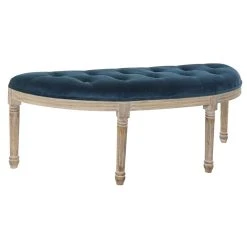 Pegane Banquette En Velours Et Bois De Caoutchouc Coloris Noir / Naturel - Lo... -Magasin Joss & Main banquette en velours et bois de caoutchouc coloris noir naturel longueur 125 x profondeur 45 x hauteur 48 cm 13600990 37358590 1140x1140 1