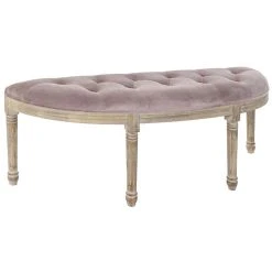 Pegane Banquette En Velours Et Bois De Caoutchouc Coloris Rose Pâle/ Naturel... 7 Pegane Banquette En Velours Et Bois De Caoutchouc Coloris Rose Pâle/ Naturel... -Magasin Joss & Main banquette en velours et bois de caoutchouc coloris rose pale naturel longueur 125 x profondeur 43 x hauteur 48 cm 13616300 37458474 1140x1140