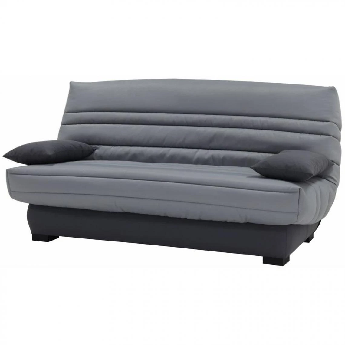 BUT Banquette Lit Clic Clac DALLAS Tissu Gris Clair 3 BUT Banquette Lit Clic Clac DALLAS Tissu Gris Clair – Image 3