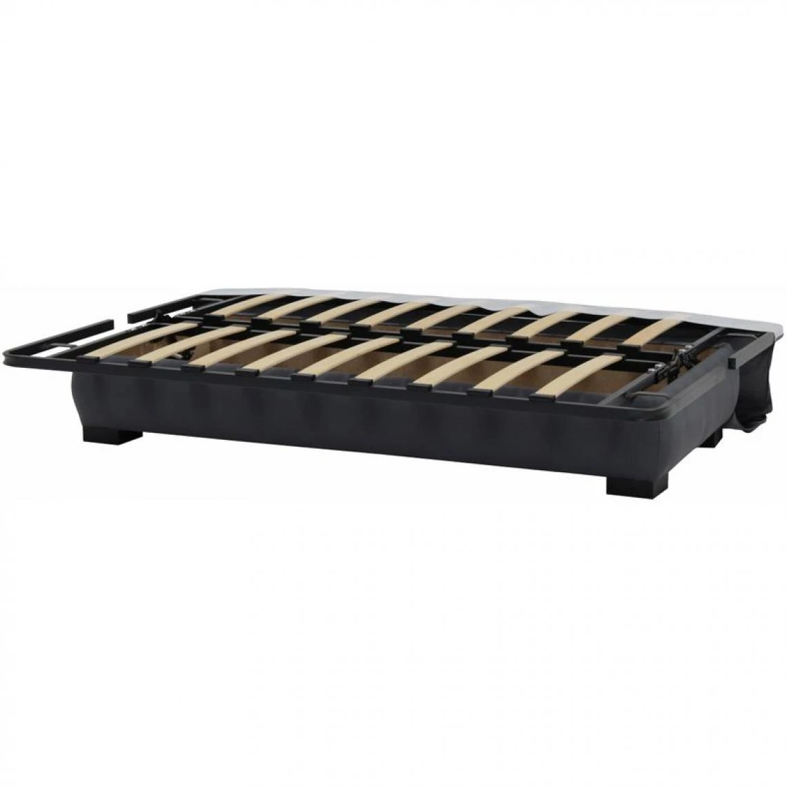 BUT Banquette Lit Clic Clac DALLAS Tissu Noir 4 BUT Banquette Lit Clic Clac DALLAS Tissu Noir – Image 4