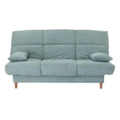 BUT Banquette Lit Clic Clac EMMA Vert Pieds Bois