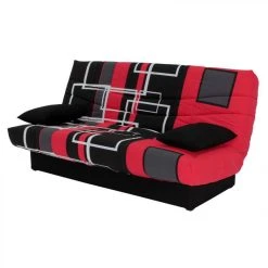 BUT Banquette Lit Clic Clac PORTO Labyrinthe Noir Et Rouge -Magasin Joss & Main banquette lit clic clac porto labyrinthe noir et rouge 10686670 27826664 1140x1140