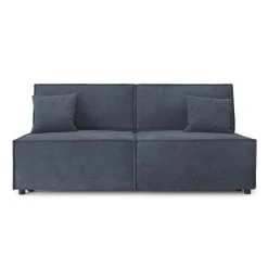 Baita Banquette MIRA Convertible Tissu Bleu 3 Places
