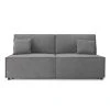 Baita Banquette MIRA Convertible Tissu Gris 3 Places