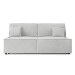 Baita Banquette MIRA Convertible Tissu Gris Clair 3 Places