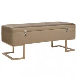 HELLOSHOP26 Banquette Pouf Tabouret Meuble Banc Avec Compartiment De Rangement 105...
