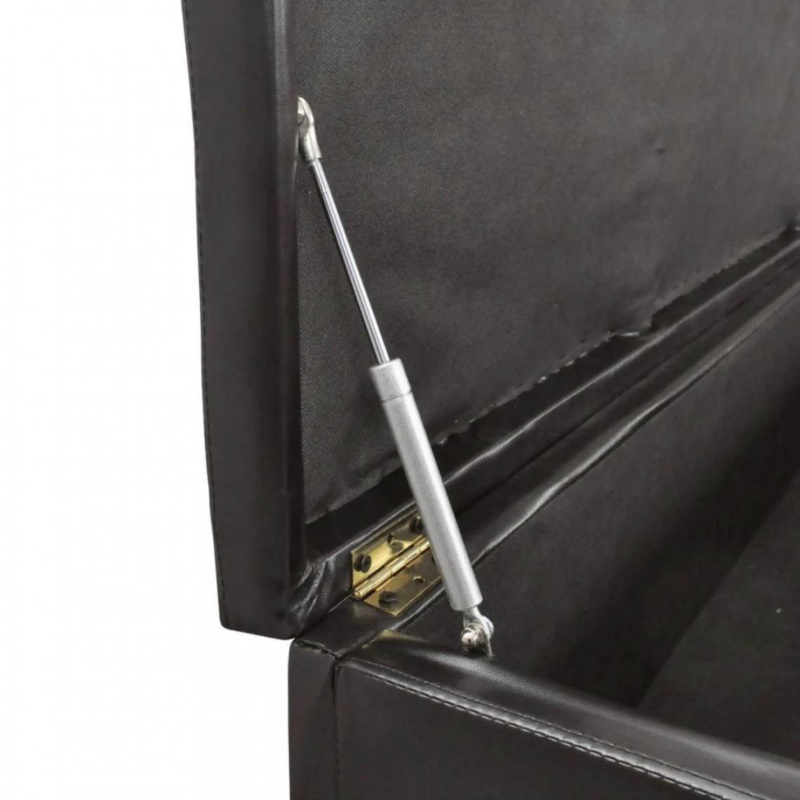 HELLOSHOP26 Banquette Pouf Tabouret Meuble Banc Coffre De Rangement Marron Taille ... 5 HELLOSHOP26 Banquette Pouf Tabouret Meuble Banc Coffre De Rangement Marron Taille ... – Image 5