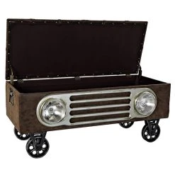 Pegane Banquette Voiture En Bois /PU Coloris Marron - Longueur 100 X Profonde... -Magasin Joss & Main banquette voiture en bois pu coloris marron longueur 100 x profondeur 45 x hauteur 47 cm 13600962 37358458 1140x1140