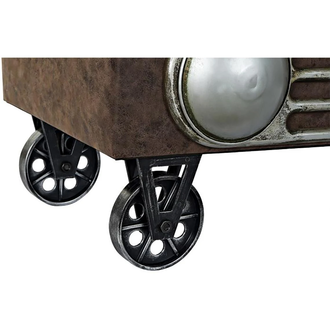 Pegane Banquette Voiture En Bois /PU Coloris Marron - Longueur 101 X Profonde... 4 Pegane Banquette Voiture En Bois /PU Coloris Marron - Longueur 101 X Profonde... – Image 4