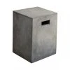 Mathi Design BETON - Tabouret Cube En Béton Gris