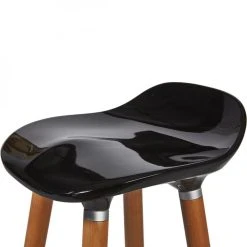 Altobuy BIBENNE - Lot De 2 Tabourets De Bar Noir Et Pieds Aspect Bois -Magasin Joss & Main bibenne lot de 2 tabourets de bar noir et pieds aspect bois 12828186 34587148 1140x1140