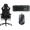 Noblechairs EPIC - Noir/Or + Horde Gris + Burst Core Noire
