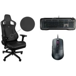 Noblechairs EPIC - Black Edition + Horde Gris + Burst Core Noire
