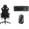 Noblechairs EPIC - Noir / Bleu + Horde Gris + Burst Core Noire