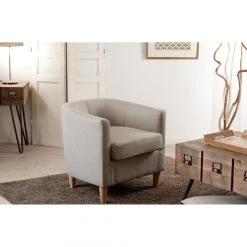 MACABANE Fauteuil Cabriolet En Tissu - Beige -Magasin Joss & Main c9bd626b c58b 42ba aa63 63be4e620f6b zoom prd 3s 1140x1140