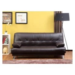 Vente-unique Canapé Convertible Clic-clac MAXIME En Simili - Noir -Magasin Joss & Main canape 165283 1