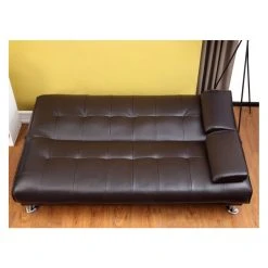 Vente-unique Canapé Convertible Clic-clac MAXIME En Simili - Marron -Magasin Joss & Main canape 165284