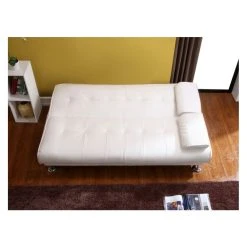 Vente-unique Canapé Convertible Clic-clac MAXIME En Simili - Blanc -Magasin Joss & Main canape 165289