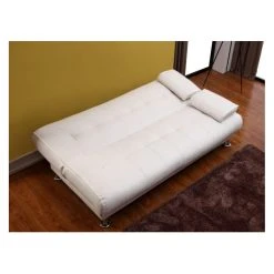 Vente-unique Canapé Convertible Clic-clac MAXIME En Simili - Blanc -Magasin Joss & Main canape 165290